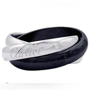Cartier TRINITY RING, CERAMIC, CLASSIC MODEL.